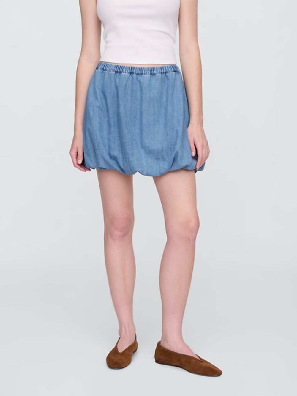 GAP Medium Wash Denim Bubble Mini Skirt/NWT/XS